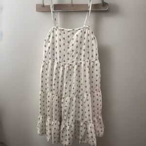 Sim & Sam‎ Babydoll Mini Dress Size XL Floral Coquette Fairy Y2K Pink White